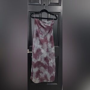 NEW women’s Zara purple tie dye midi dress Size : Xs